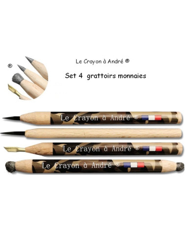 4 crayons nettoyage Le crayon à André ® - Loisirs Détections